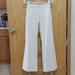 XXI - Cream Dress Pants with Stripes